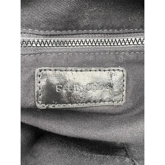 See by Chloé Cloth Tote Red Black & White - Picture 13 of 16